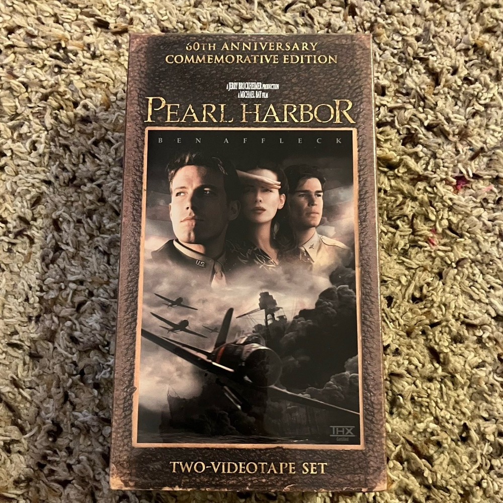 Pearl Harbor (VHS, 2001, 2-Tape Set 60th Anniversary Commemorative Edition) *New